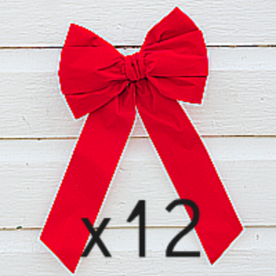 Traditional Red Velvet Bows